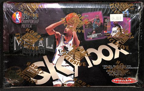 1997 metal universe box|metal universe basketball inserts.